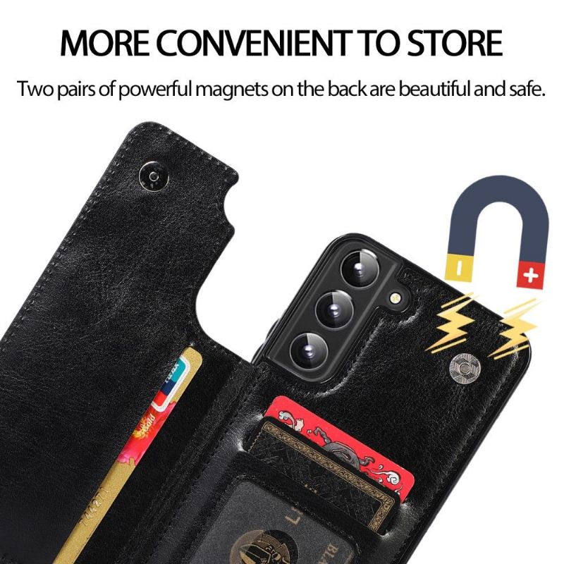 Coque Samsung Galaxy S22 5G Anna simili cuir porte-cartes