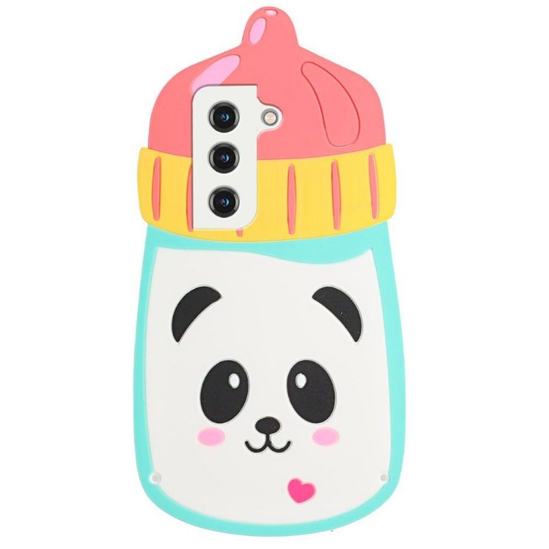 Coque Samsung Galaxy S22 5G Biberon Panda 3D avec sangle