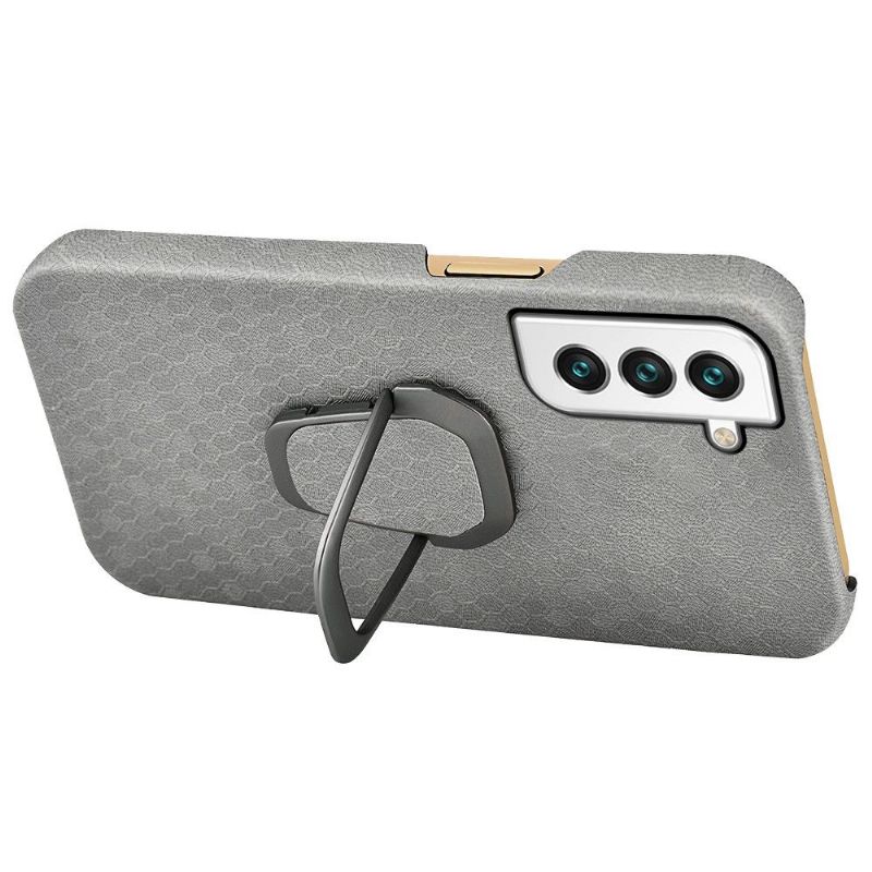 Coque Samsung Galaxy S22 5G design nid d'abeille fonction support