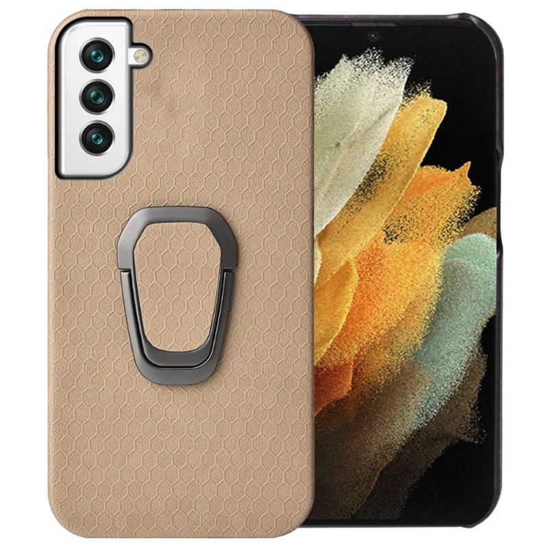 Coque Samsung Galaxy S22 5G design nid d'abeille fonction support