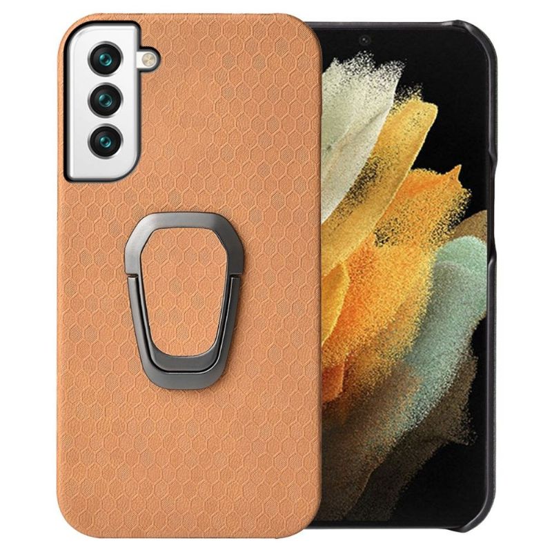 Coque Samsung Galaxy S22 5G design nid d'abeille fonction support