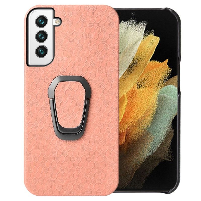 Coque Samsung Galaxy S22 5G design nid d'abeille fonction support