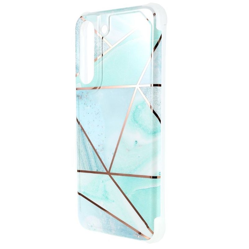 Coque Samsung Galaxy S22 5G Marbre Géométrique