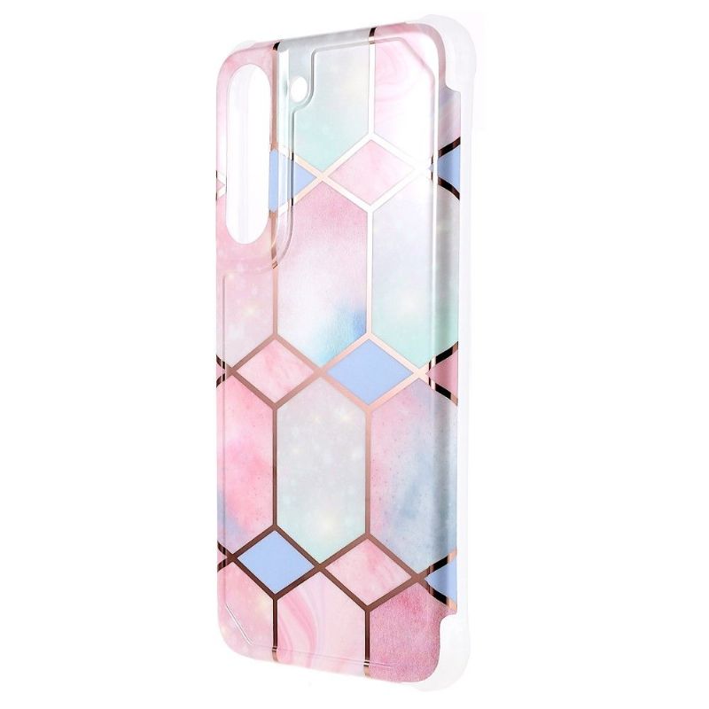 Coque Samsung Galaxy S22 5G Marbre Géométrique
