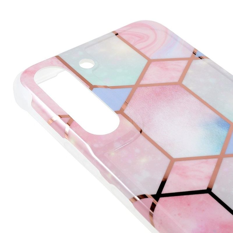 Coque Samsung Galaxy S22 5G Marbre Géométrique