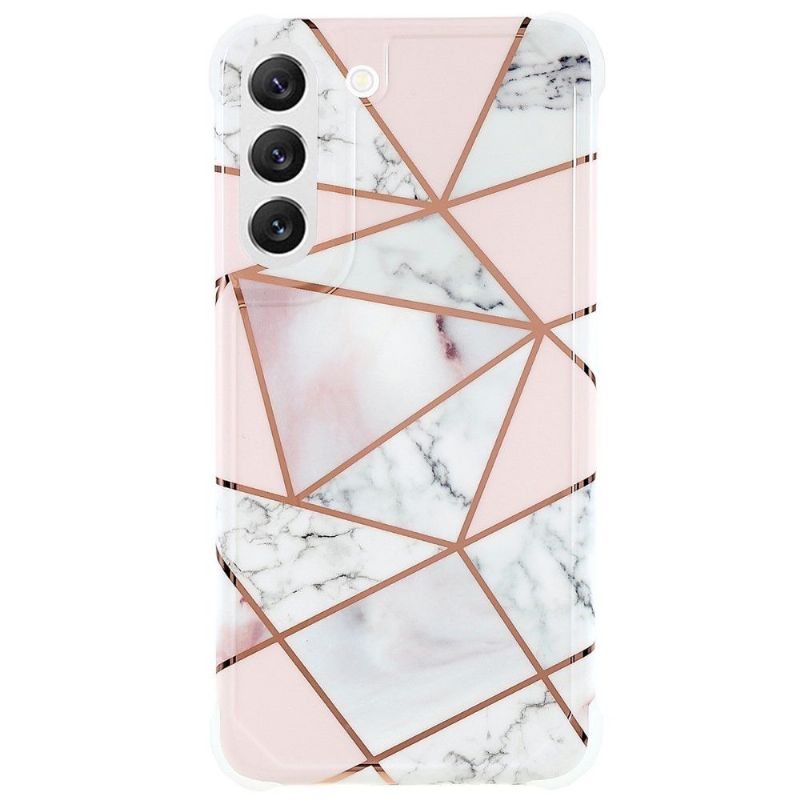 Coque Samsung Galaxy S22 5G Marbre Géométrique