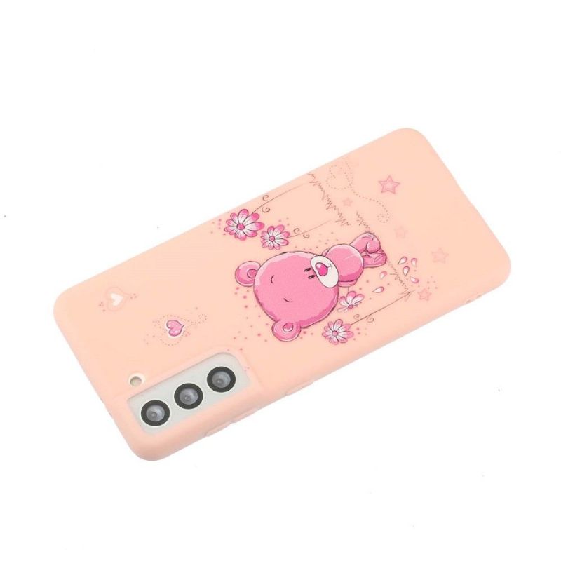Coque Samsung Galaxy S22 5G Ourson à lanière