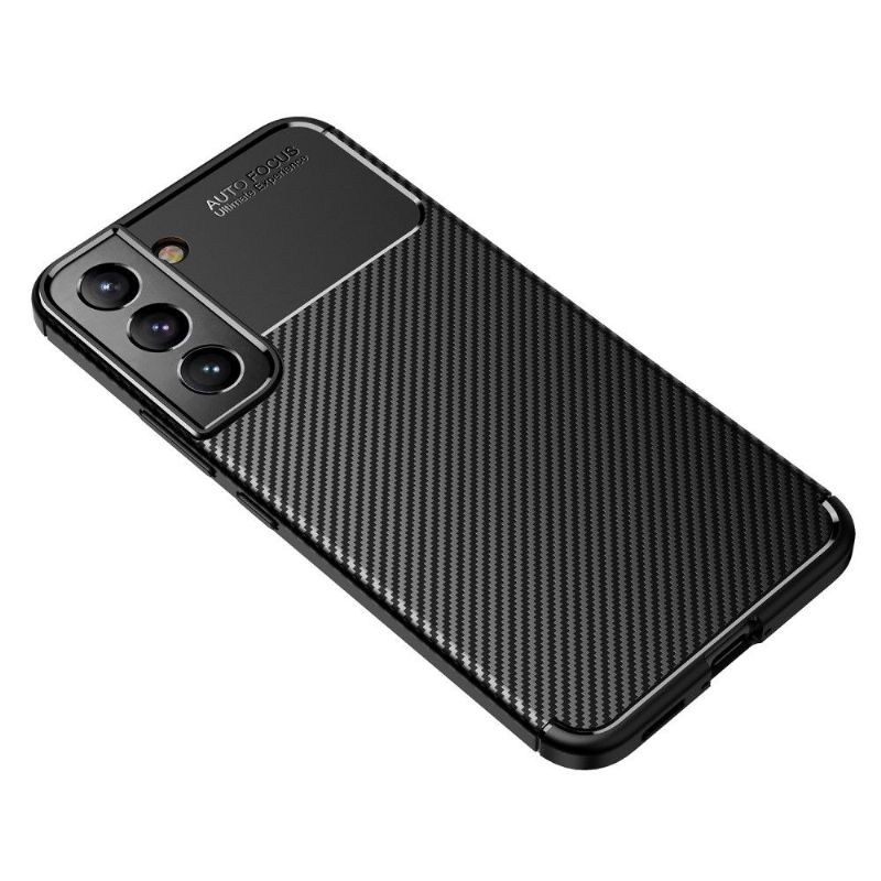 Coque Samsung Galaxy S22 5G style fibre de carbone