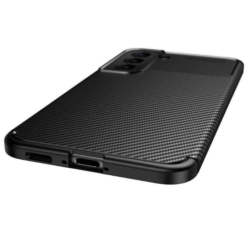 Coque Samsung Galaxy S22 5G style fibre de carbone