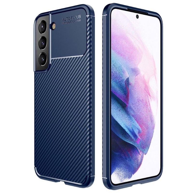 Coque Samsung Galaxy S22 5G style fibre de carbone