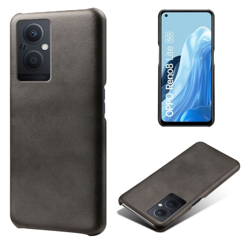 Coque Oppo Reno 8 Lite Effet Cuir