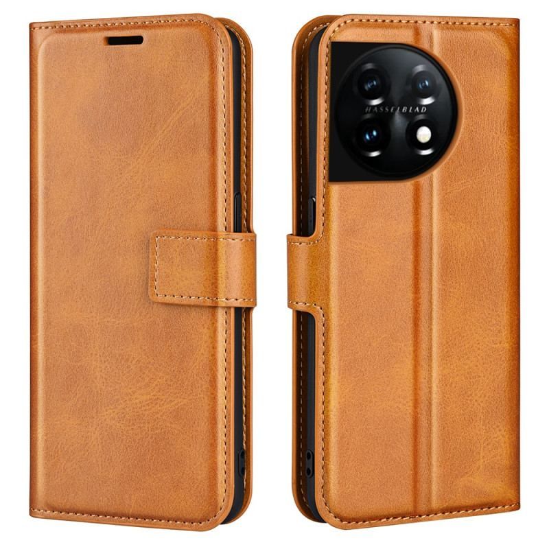 Housse OnePlus 11 5G Effet Cuir Mince Extrême