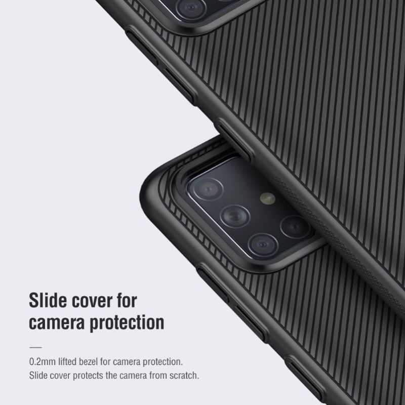 Coque Samsung Galaxy A71 avec cache objectif arrière