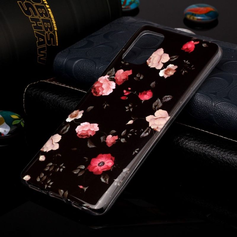 Coque Samsung Galaxy A71 Luminous Fleurs