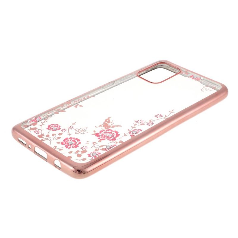 Coque Samsung Galaxy A71 transparente printemps fleuri