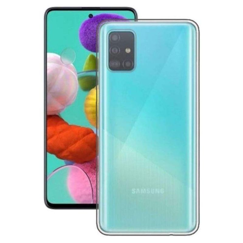 Coque transparente Samsung Galaxy A71 + verre trempé