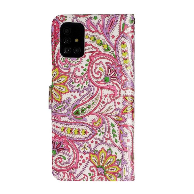 Housse Samsung Galaxy A71 paisley fleur