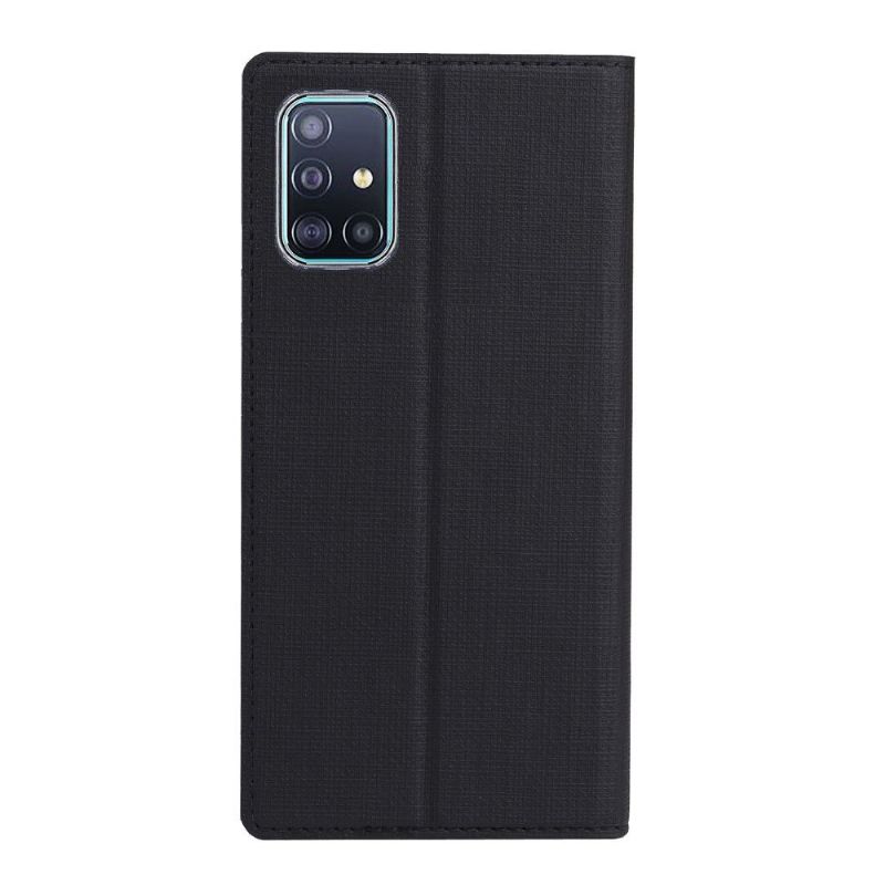 Samsung Galaxy A71 - Housse croisillons fonction support - Noir