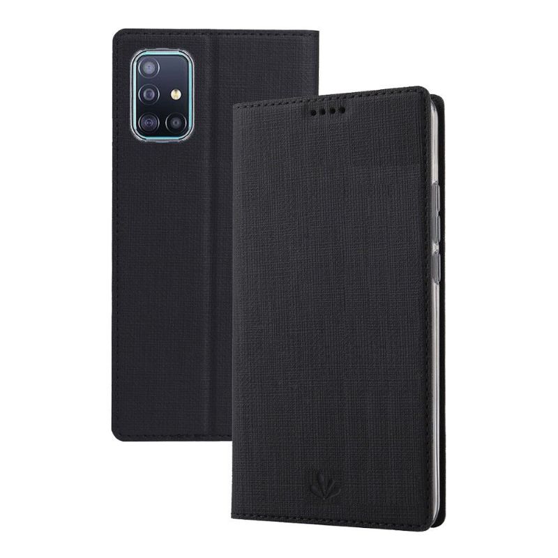 Samsung Galaxy A71 - Housse croisillons fonction support - Noir