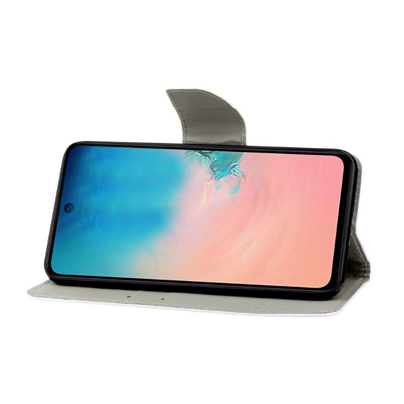 Samsung Galaxy A71 - Housse à lanière Marguerite