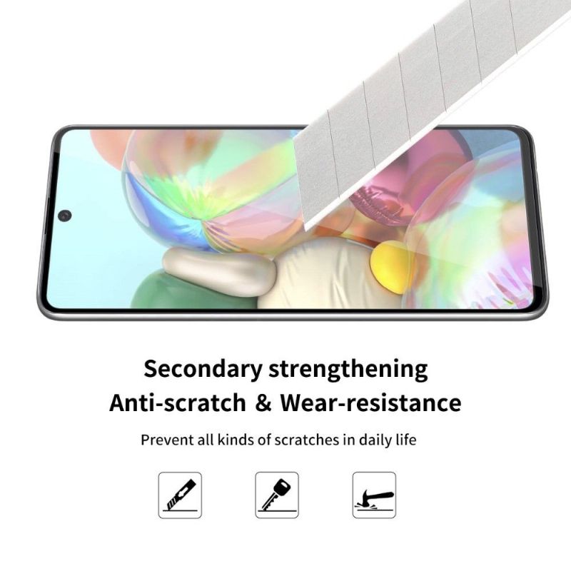 Samsung Galaxy A71 - Pack de 2 films en verre trempé full size