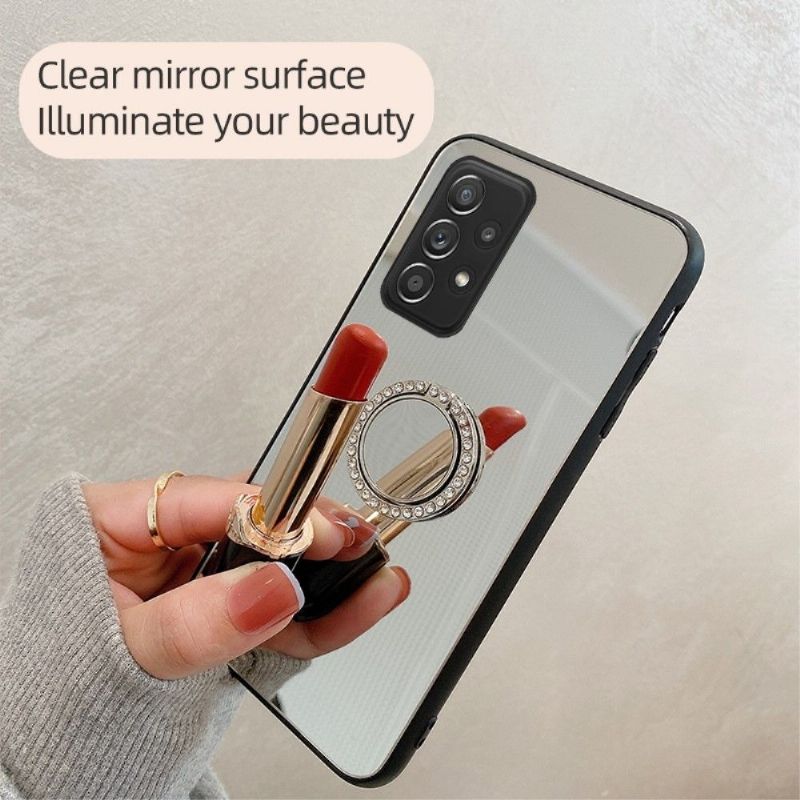Coque Samsung Galaxy A53 5G effet miroir avec anneau