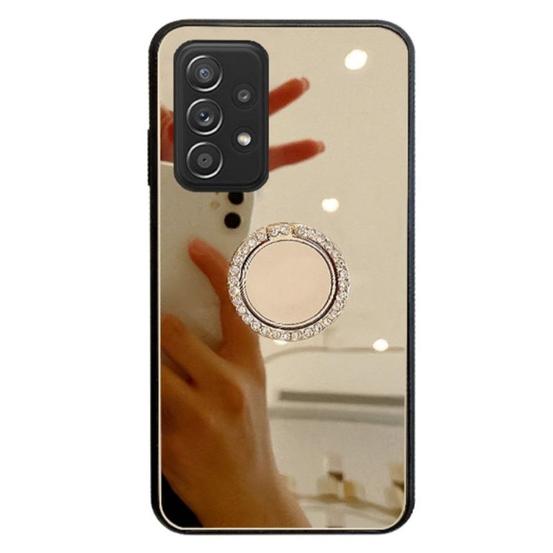 Coque Samsung Galaxy A53 5G effet miroir avec anneau