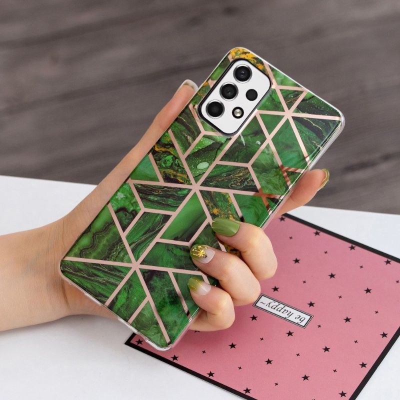 Coque Samsung Galaxy A53 5G Géométrie en silicone