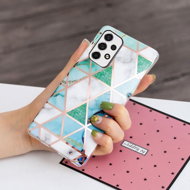 Coque Samsung Galaxy A53 5G Géométrie en silicone