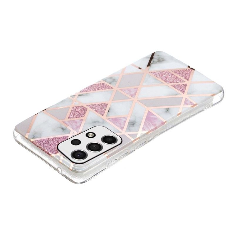 Coque Samsung Galaxy A53 5G Géométrie en silicone