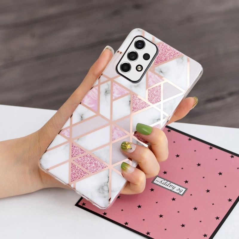 Coque Samsung Galaxy A53 5G Géométrie en silicone