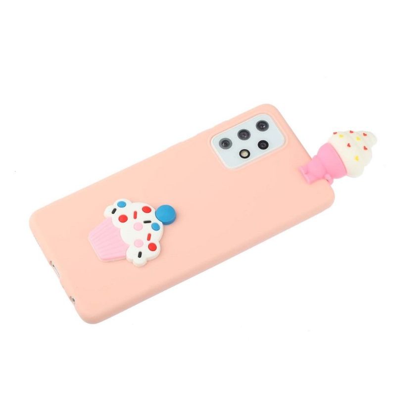 Coque Samsung Galaxy A53 5G Silicone 3D Crème Glacée