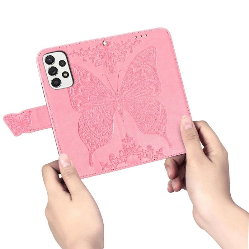 Housse Samsung Galaxy A53 5G Papillon Relief