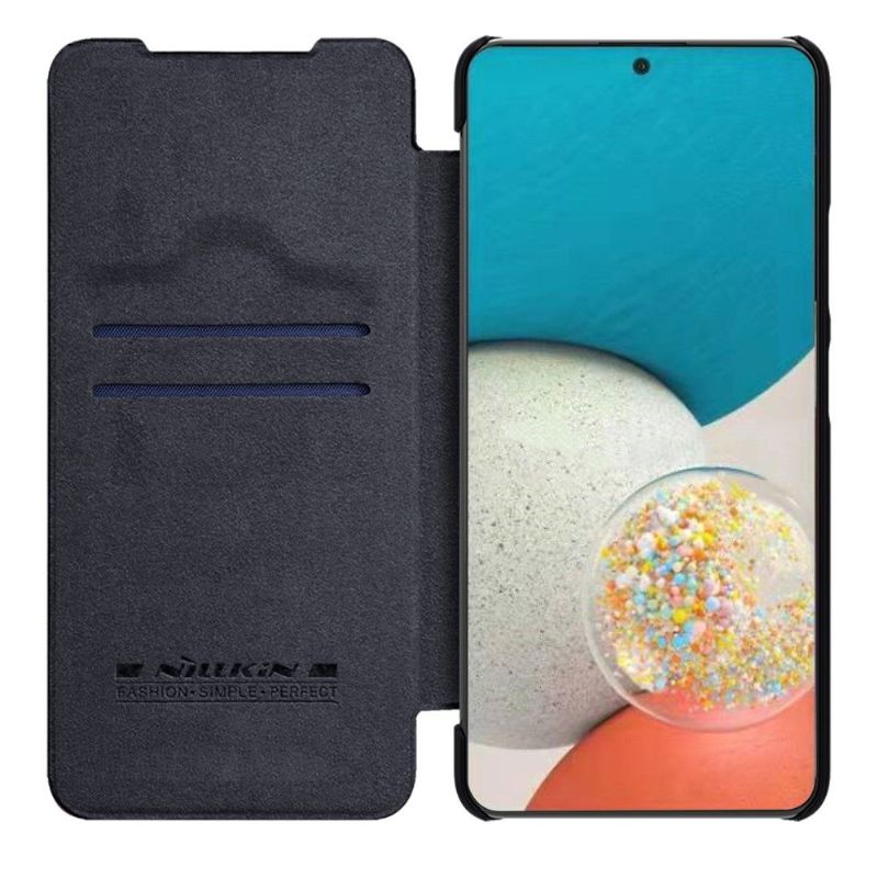 Housse Samsung Galaxy A53 5G Qin Series effet cui avec cache objectif