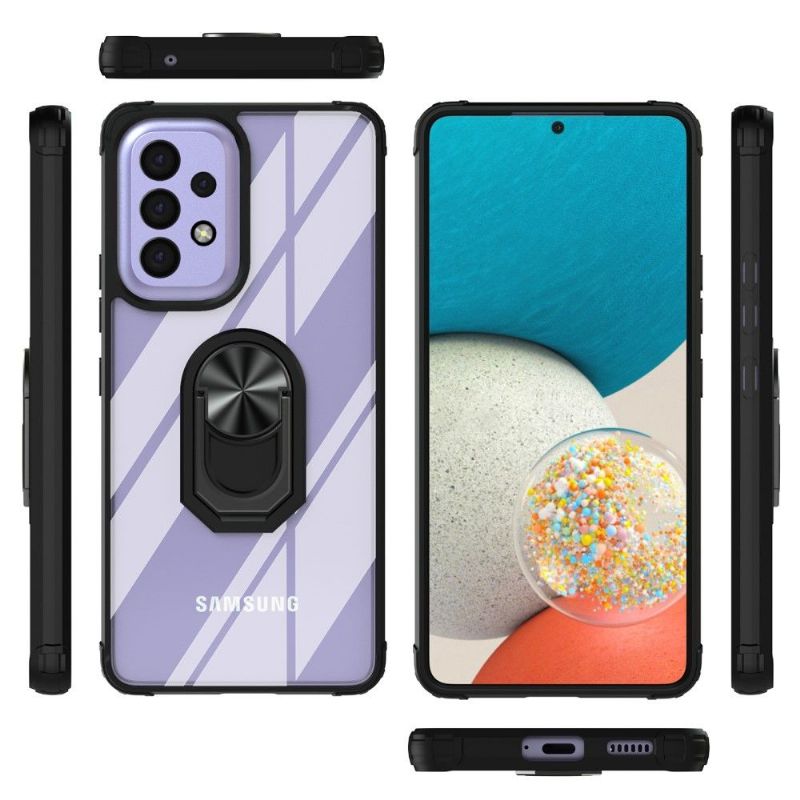 Protection coque Samsung Galaxy A53 5G transparente avec anneau