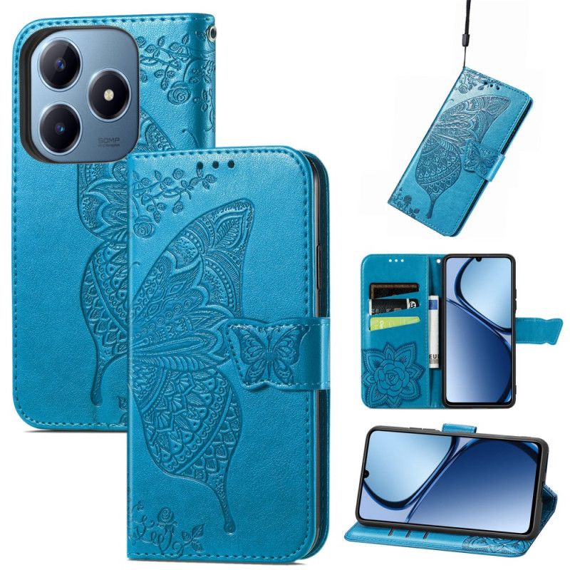 Housse Realme Note 60 / 60X / C63 / C61 Papillon Baroque