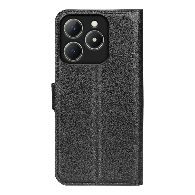 Housse Realme Note 60 / 60X / C63 / C61 Simili Cuir Litchi Classique