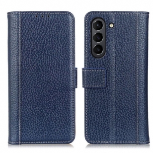Housse Samsung Galaxy S21 FE effet cuir grainée coutures