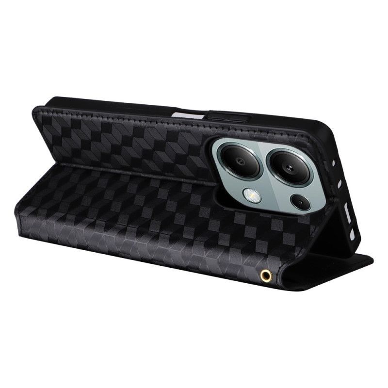 Flip Cover Xiaomi Redmi Note 14S / Note 13 Pro 4G / Poco M6 Pro 4G Motif Losange