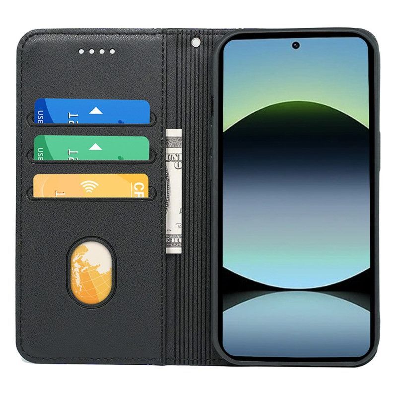 Flip Cover Xiaomi Redmi Note 14S Liseré à Lanière