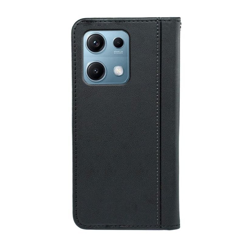 Flip Cover Xiaomi Redmi Note 14S Liseré à Lanière