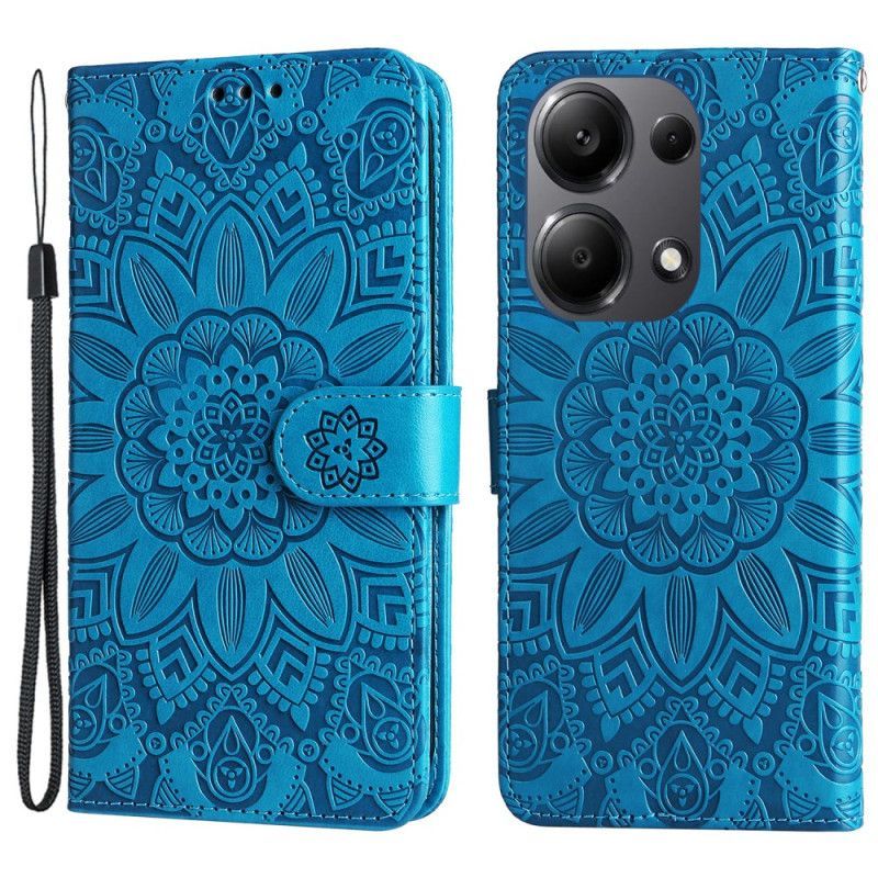 Housse Xiaomi Redmi Note 14S / Note 13 Pro 4G / Poco M6 Pro 4G Mandala à Lanière