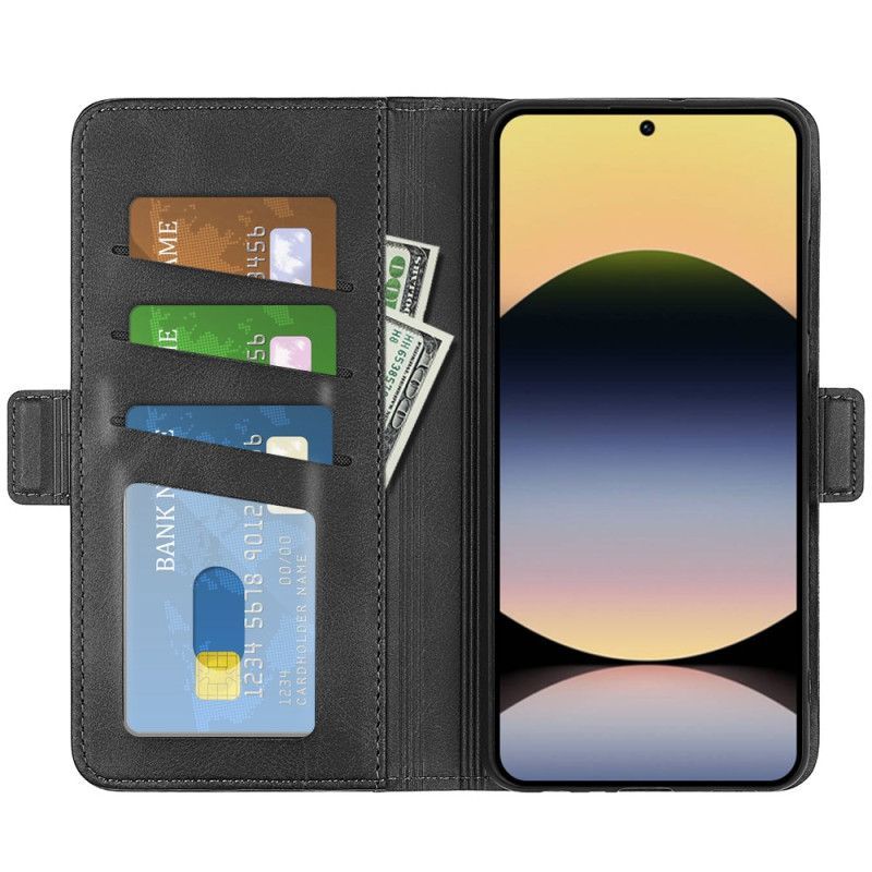 Housse Xiaomi Redmi Note 14S Double Fermoir Magnétique