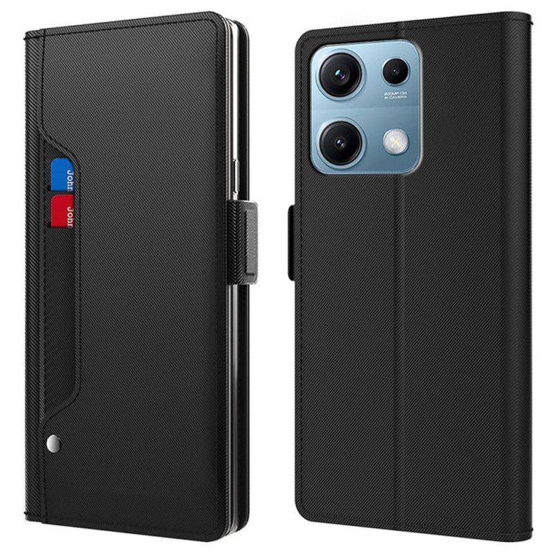 Housse Xiaomi Redmi Note 14S Miroir et Porte-Cartes Amovible