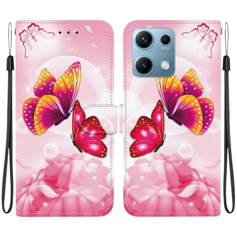 Housse Xiaomi Redmi Note 14S Papillons Roses