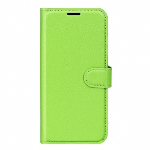 Housse Xiaomi Redmi Note 14S Simili Cuir Litchi Classique