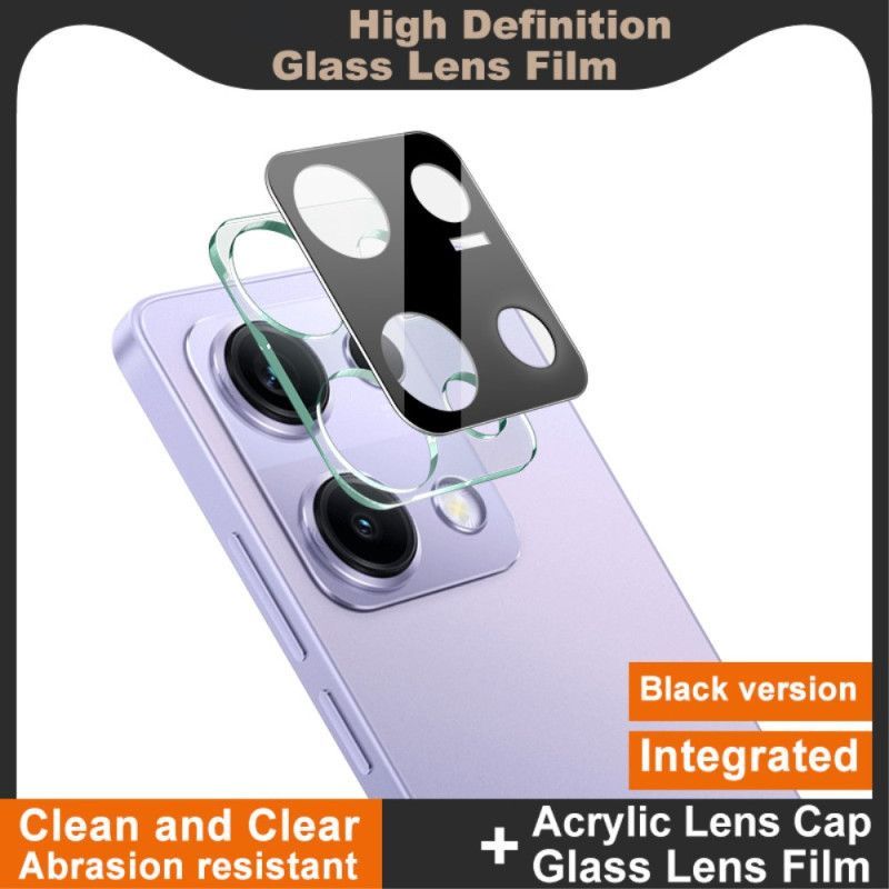 Lentille de Protection en Verre Trempé pour Xiaomi Redmi Note 14S (version noire)