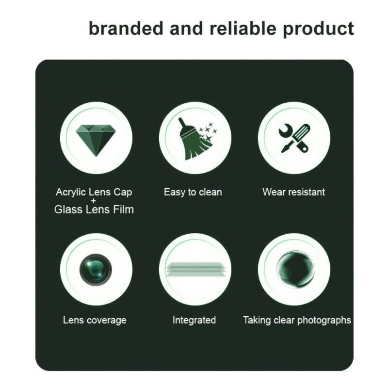 Lentille de Protection en Verre Trempé pour Xiaomi Redmi Note 14S (version noire)