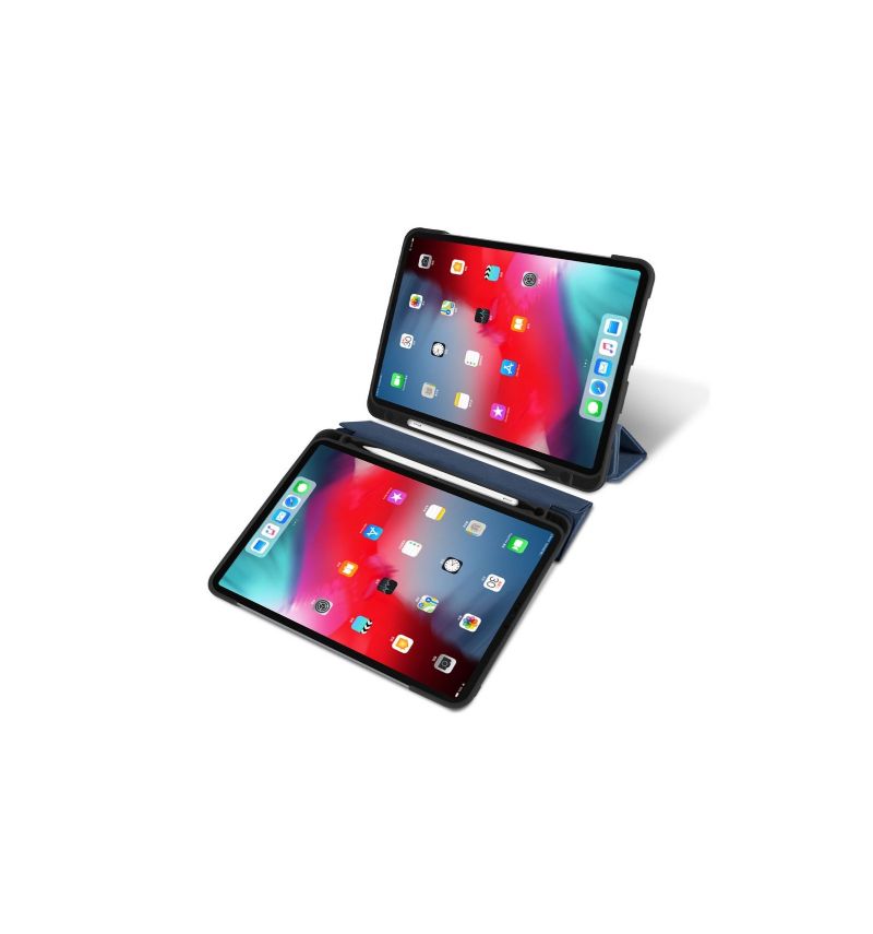 iPad Pro 11" 2018 - Étui premium effet toile - Bleu