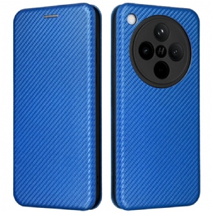 Flip Cover Oppo Find X8 Fibre Carbone